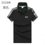 boss t-shirt collar polo lapel short sleeves b55230 black